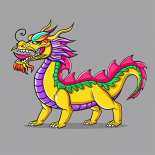 卡通龙中国龙