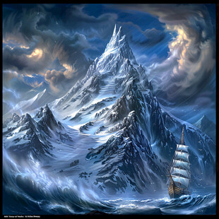 雪山原画