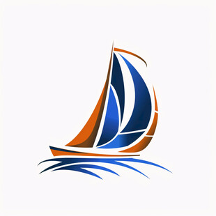 扬帆起航标志