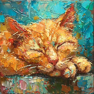 猫咪艺术画