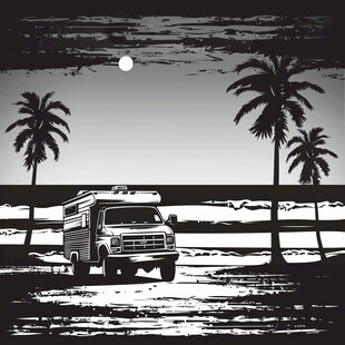 休斯顿插画背景展板