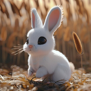 3d卡通兔子