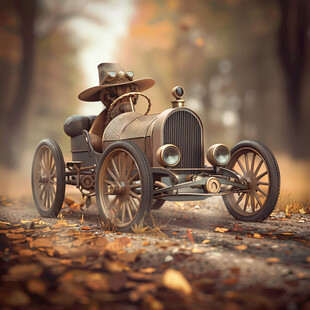 19世纪老式汽车