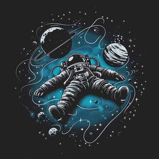 宇航员印花图案