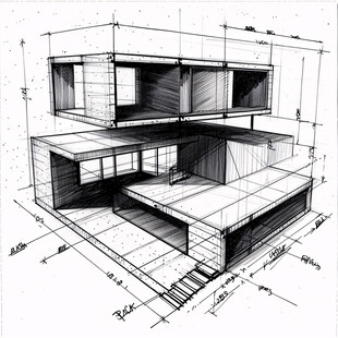 建筑手绘图