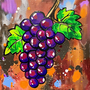 葡萄装饰画