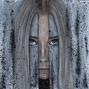 人脸色块拼接装饰画