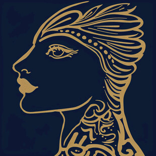 希腊大理石女子头像