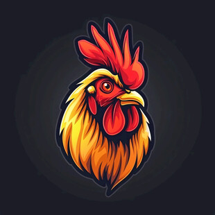 十二生肖鸡插画