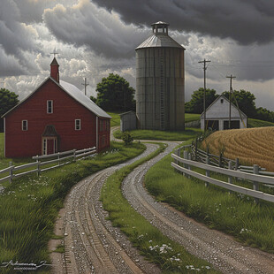 国外旅游景美国乡间