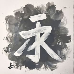 冰皮毛笔字