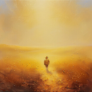 沙漠里远行的人