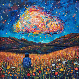 星空系列油画展