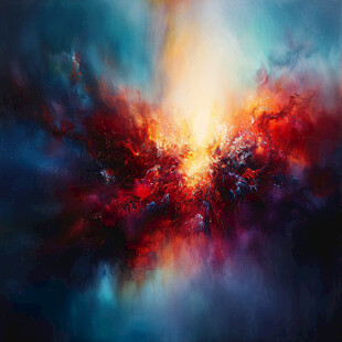 爆炸抽象画