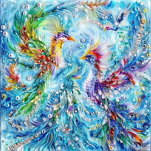 神鸟孔雀翎凤凰