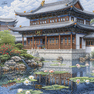 韩国建筑装饰画