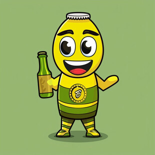 扎啤卡通形象