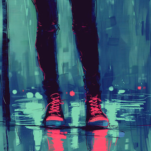 赛博朋克装饰画