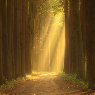 阳光森林素材