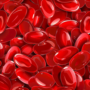 聚集的红细胞