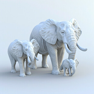 写实风大象