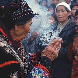 吹祭祀圣火