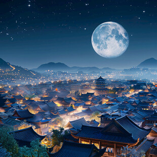 中国风夜景