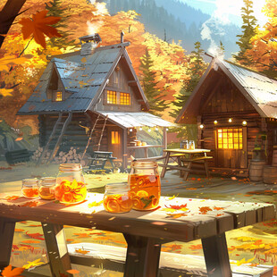 秋天主题场景