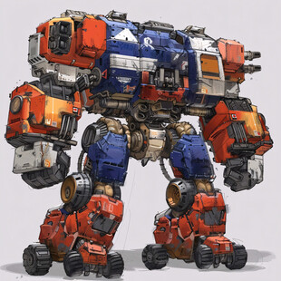 机甲风卡通人物