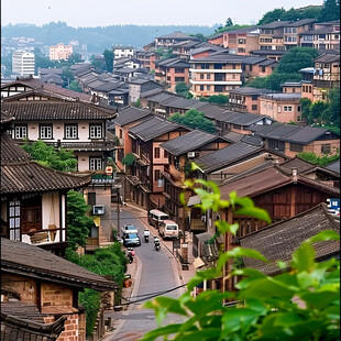 甘坑小镇街景