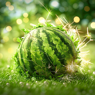 草地青皮西瓜