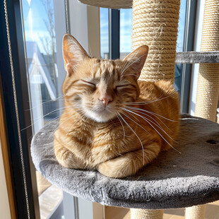 一只慵懒的橘猫