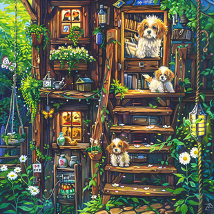 秘密树屋插画