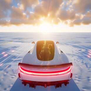 跑车线条飞驰电掣