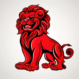 狮子插画