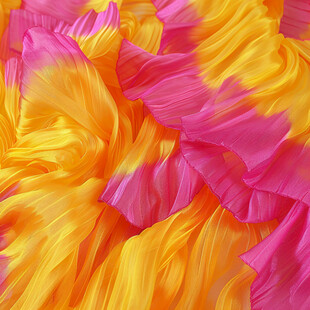 彩色底纹轻纱飘带