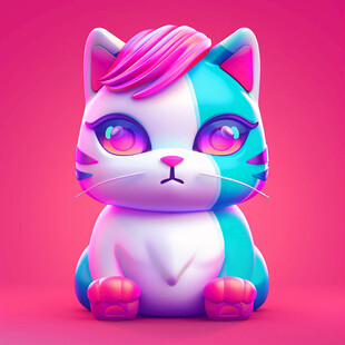 原创卡通智能小猫