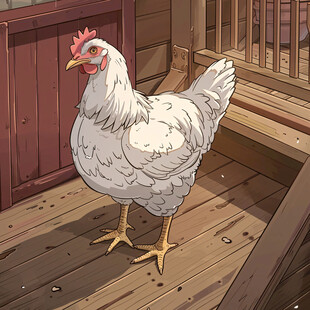 走地鸡插画