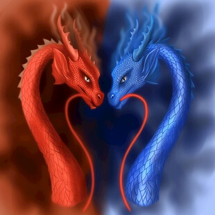 高清双龙图片