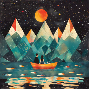 星月河幻想插画