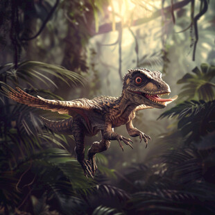 原始森林中的霸王龙