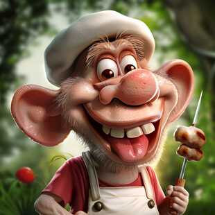 卡通写实漫画人物