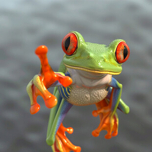 青蛙立体效果