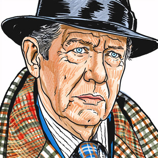 卡通老教授思考头像