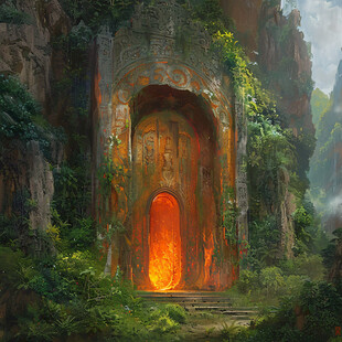 门场景效果