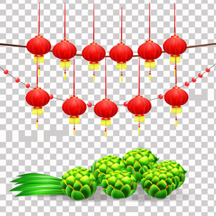 灯笼串素材