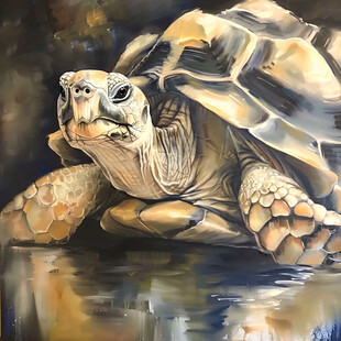 乌龟壁画