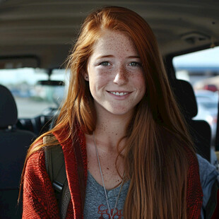 满脸雀斑的儿童