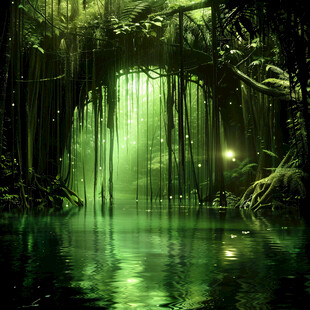 梦幻绿色丛林