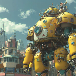 未来科幻卡通形象